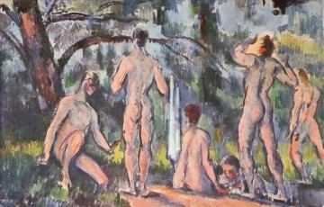 Paul Cezanne Painting - Estudio de los bañistas Paul Cézanne